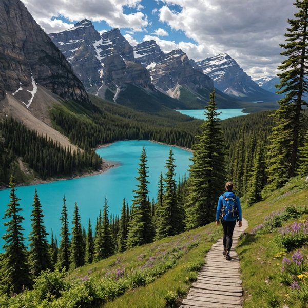 Quels sont les meilleurs itinéraires pour une randonnée dans le parc national de Banff, Canada?