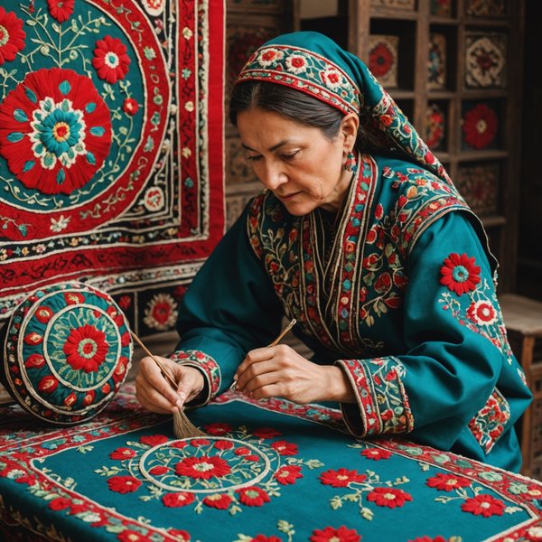 Comment découvrir les traditions de la broderie en Ouzbékistan?